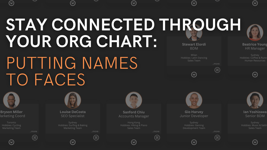 Stay Connected Through Your Org Chart: Putting Names to Faces
